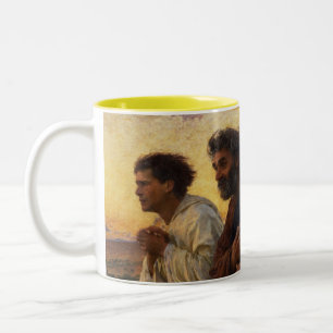 Die Schüler Peter und John-Betrieb Zweifarbige Tasse