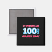 Die Schüler sind heute 100 Tage klüger Magnet (Vorderseite/Rückseite)