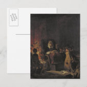 Die Schulmeisterin Postkarte (Vorne/Hinten)