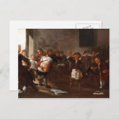 Die Schulszene von Francisco Goya Postkarte (Vorne/Hinten)