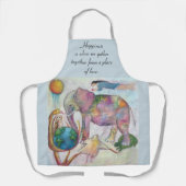 Die Schürze "Ansammlung Whimsical Animals Art" (Vorderseite)