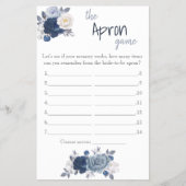 Die Schürze Brautparty Game Card Flyer (Vorne)
