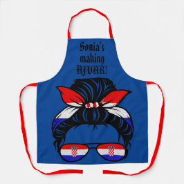 Die Schürze des AJVAR-Liebhabers. Kroatische Farbe