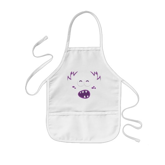 Die Schürze des lila Monsterschauspielers Kid (Vorne)