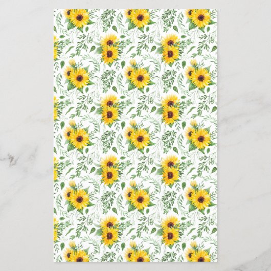 Die Schürze Game Sunflowers Brautparty Game Card Flyer (Hinten)