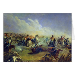 Die Schutz Hussars, die nahe Warschau angreifen