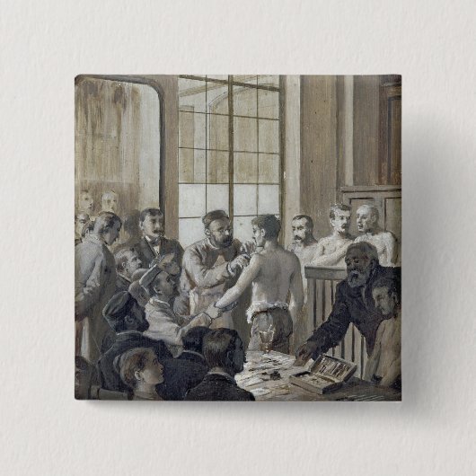 Die Schutzimpfung Button (Vorderseite)