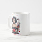 Die Schutzkönigin Kaffeetasse (Vorderseite Links)