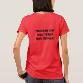 Die Schwachen bezwingen, die Toten in die Hürde tr T-Shirt (Rückseite)