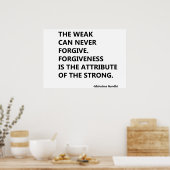 Die Schwachen können nie vergeben Poster (Küche)