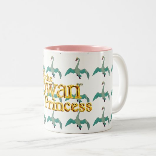 Die Schwan-Prinzessin - ODETTE-Schwan-Tasse Zweifarbige Tasse (VorderseiteRechts)