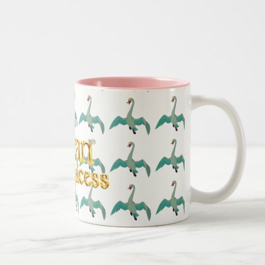 Die Schwan-Prinzessin - ODETTE-Schwan-Tasse Zweifarbige Tasse (Rechts)