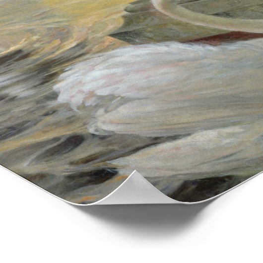 Die Schwäne, 1900 Poster (Ecke)