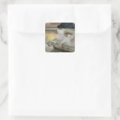 Die Schwäne, 1900 Quadratischer Aufkleber (Tasche)