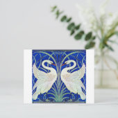 Die Schwäne von Walter Crane Postkarte (Stehend Vorderseite)