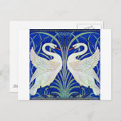 Die Schwäne von Walter Crane Postkarte (Vorne/Hinten)