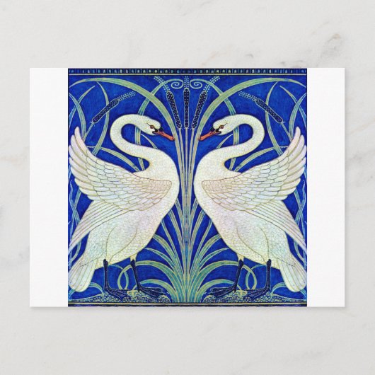 Die Schwäne von Walter Crane Postkarte (Vorderseite)
