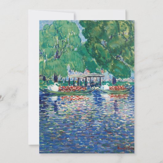 Die Schwanenboote | George Luks (Vorderseite)