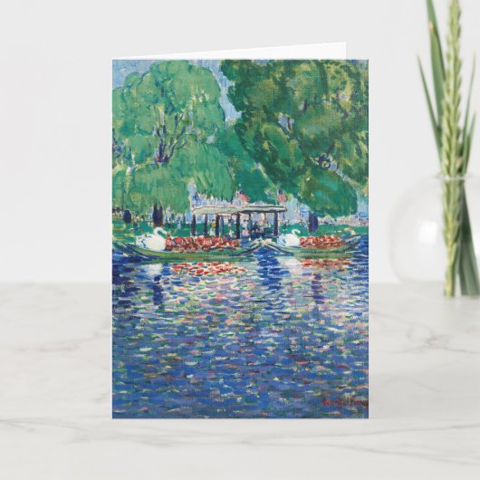 Die Schwanenboote | George Luks Karte (Vorderseite)