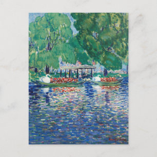 Die Schwanenboote George Luks Postkarte