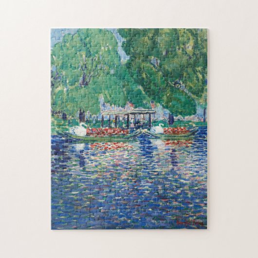 Die Schwanenboote | George Luks Puzzle (Vertikal)