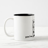 die schwangere Zwei-Tone-Kaffee-Tasse Ihrer Ehefra Zweifarbige Tasse (Links)