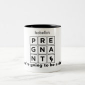 die schwangere Zwei-Tone-Kaffee-Tasse Ihrer Ehefra Zweifarbige Tasse (Mittel)