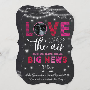 Die Schwangerschafts-Mitteilungs-Ultraschall-Karte Einladung