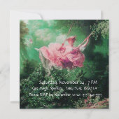 DIE SCHWANKE,16 . GEBURTSTAG PARTY Fuchsia Gold Einladung (Rückseite)