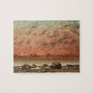 Die Schwarz-Felsen bei Trouville, 1865 - 66 Puzzle