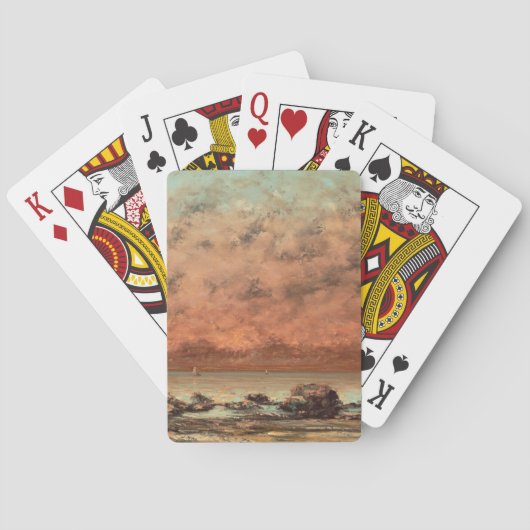 Die Schwarz-Felsen bei Trouville, 1865 - 66 Spielkarten (Rückseite)