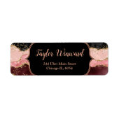 Die schwarz-rosa Sequins Agate (Vorne)