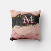 Die schwarz-rosa Sequins Agate