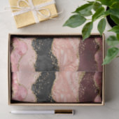 Die schwarz-rosa Sequins Agate Seidenpapier (Geschenk)