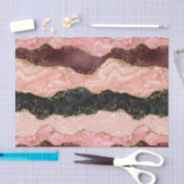Die schwarz-rosa Sequins Agate Seidenpapier (Handwerk)