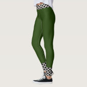 Die Schwarz-weiße Polka Dot Pants sind modern gest Leggings (Links)