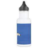 Die Schwarz-weißen Penguin-Vogel-Federn Edelstahlflasche (Rechts)