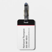 Die schwarze Adam-Gerechtigkeitsgesellschaft - Hel Gepäckanhänger (Rückseite vertikal)