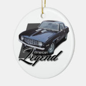 Die schwarze amerikanische Legende Keramik Ornament (Links)