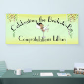 Die Schwarze Braut zum Duschen /Party Banner (Messe)