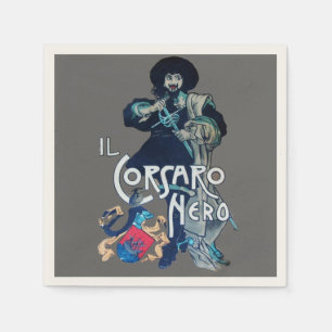 DIE SCHWARZE CORSAIR grau Serviette