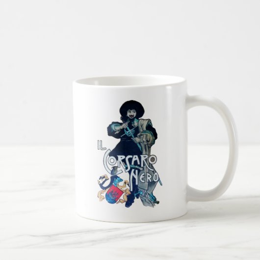 DIE SCHWARZE CORSAIR KAFFEETASSE (Rechts)