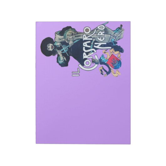 DIE SCHWARZE CORSAIR NOTIZBLOCK (Rotiert)