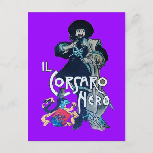 DIE SCHWARZE CORSAIR POSTKARTE (Vorderseite)