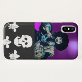 DIE SCHWARZE CORSAIR SKULTUR UND LILIE Case-Mate iPhone HÜLLE (Rückseite (Horizontal))