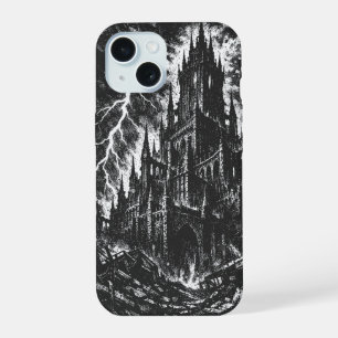 Die Schwarze Festung von BurnsInHell iPhone 15 Hülle
