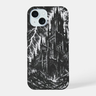 Die Schwarze Festung von BurnsInHell iPhone 15 Hülle