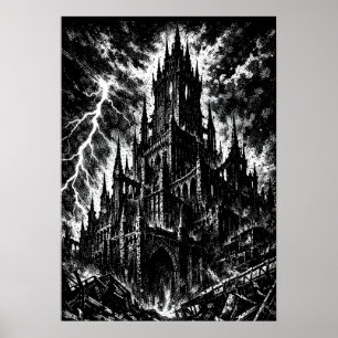 Die Schwarze Festung von BurnsInHell Poster