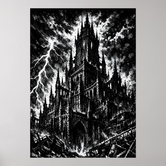 Die Schwarze Festung von BurnsInHell Poster (Vorne)