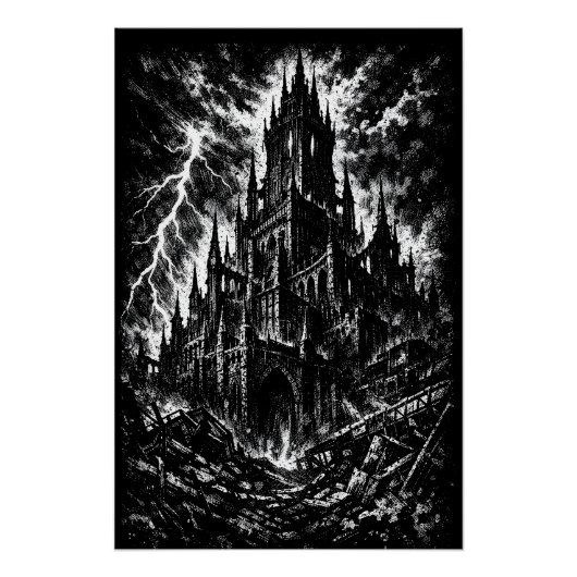 Die Schwarze Festung von BurnsInHell Poster (Vorderseite)